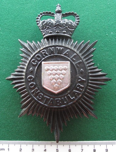 Cornwall constabulary helmet - cornwall,