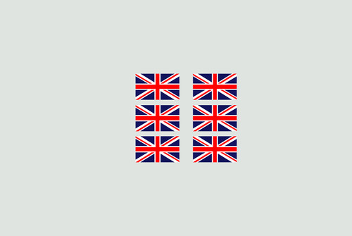 Union jack flag stickers - union,