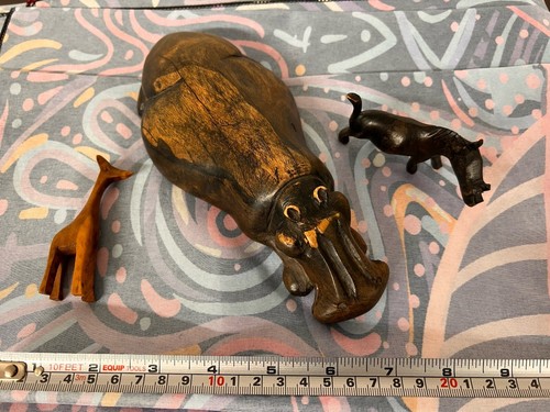 Hand carved wooden african - carved,