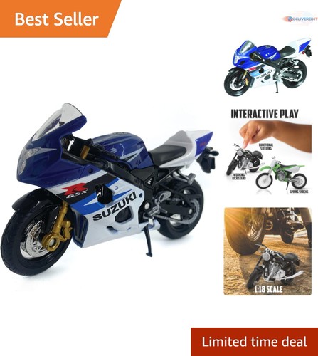 Die cast motorcycle blue - cast,