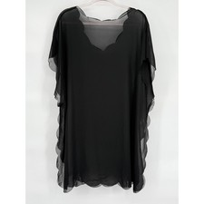 Black Caftan Dress 4XL Plus