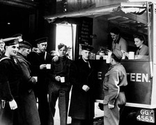 Soldiers sailors at a mobile