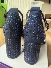 Lotus Navy Embellished Block