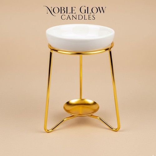 Wax melt burner gold - on,