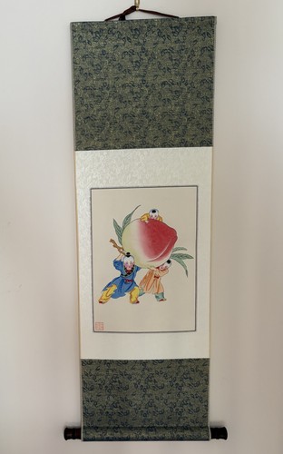 Vintage chinese hanging scroll - vintage,