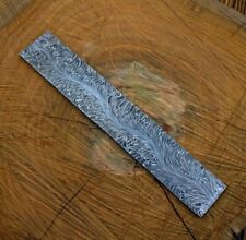 Mosaic Feather Damascus Steel Billet Bar 30x5cm Bush Crafts Knife Tools Making