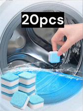 20 PCS Finally Fresh Washing Machine Cleaner White Count Powder Tablets