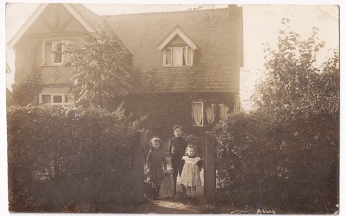 Children with antique - children, teddy