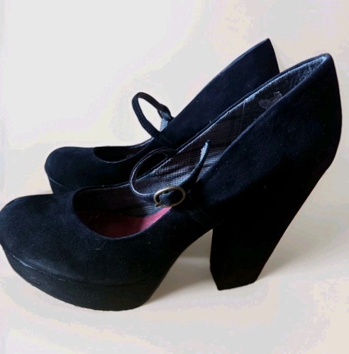 Bertie sued block heel shoes - heel,