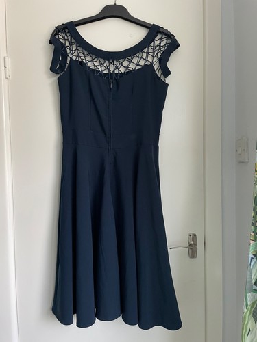 Navy vintage style - , dress