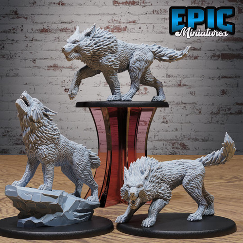 Dire wolf large set 28mm - dire,