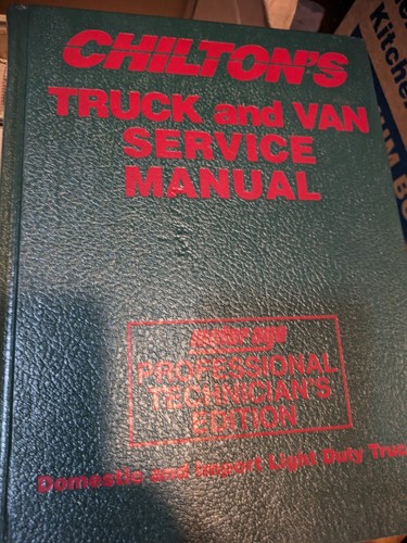 Chilton truck van manual - van,