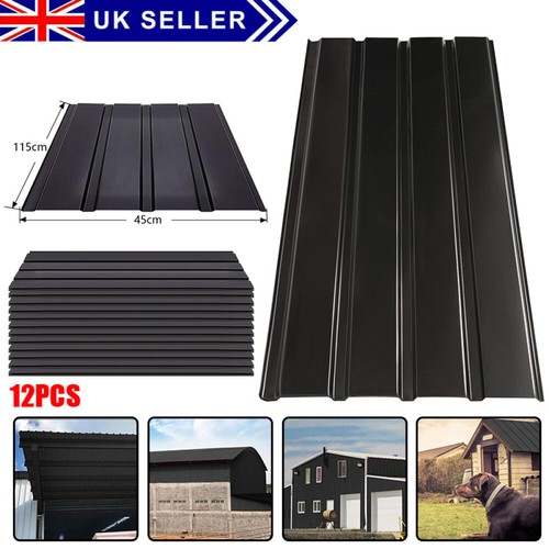 12x black cladding galvanized - black,