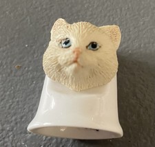 Fine Bone China Thimble 3D Cat