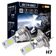 2x H7 LED Motorcycle Headlight