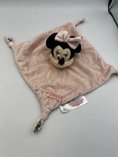 Disney Primark Pink White Minnie Mouse Baby Comforter Soother Blankie