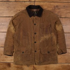 Vintage Barbour Wax Jacket L Barn Brown