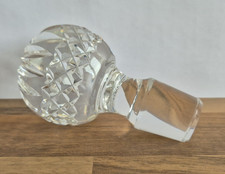 Antique Clear CUT GLASS Decanter/Bottle STOPPER - 108.5mm - (189)
