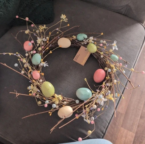 Easter egg wreath - easter,