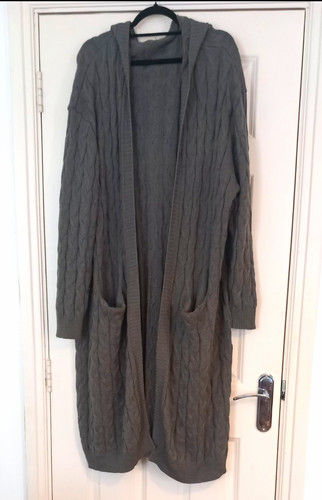 Women grey cable - women’s, cable-knit