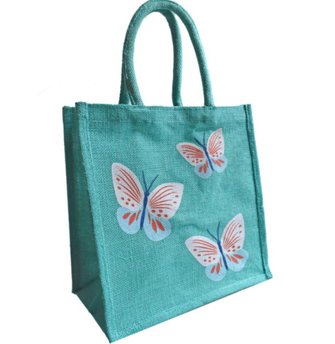 Jute shopping tote - jute,