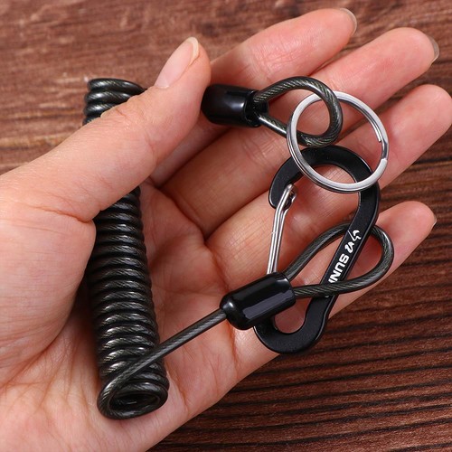 Elastic coil safety rope 1pc - safety,