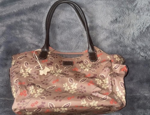 Radley brown floral shoulder - radley,