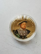 HISTORY OF THE ROYAL FAMILY COOK ISLANDS  24 X $1 COIN 2009/2010 24K GOLD PLATED