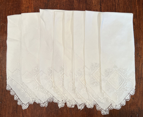 Set vintage cream white - set, 8