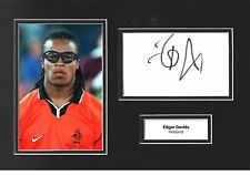 Edgar Davids Signed 12x8 Photo