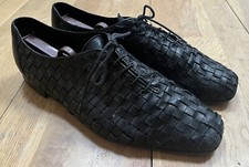 Vintage DNA Groove Black basketweave shoes UK size 12  - MOD/Skinhead Rare