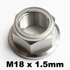 CRF450 TITANIUM M18 x 1.5mm all metal lock nut. Rear Spindle nut. CRF250
