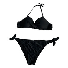 Women's Sexy Tiny Bikini Set Two Pieces Push Up Bikini Swimsuit Beach Black L