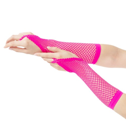 Hot pink fishnet - hot,