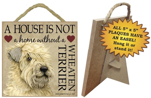 Wheaten terrier sign wood - terrier,