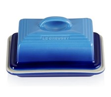 Le Creuset Stoneware Butter Dish, 900 g, 17 x 12.5 x 9 cm, Azure Blue
