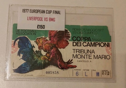 1977 european cup - 1977, ticket