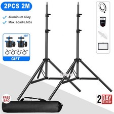 2PCS 79" 2M Light Stand Tripod