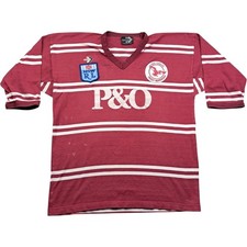 Peerless Rugby Shirt XXL Men's Red Cotton Vintage NSW Sea Eagles Rugby League