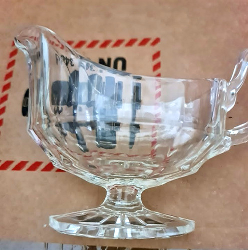 Vintage glass art deco gravy - vintage,
