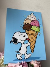 Snoopy Ice Cream Metal Sign
