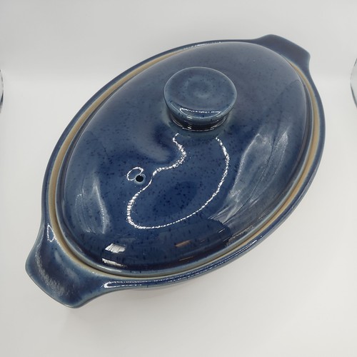 Denby cottage blue oval 4 - oval, 3/4