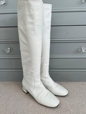 Miu Miu boots white leather