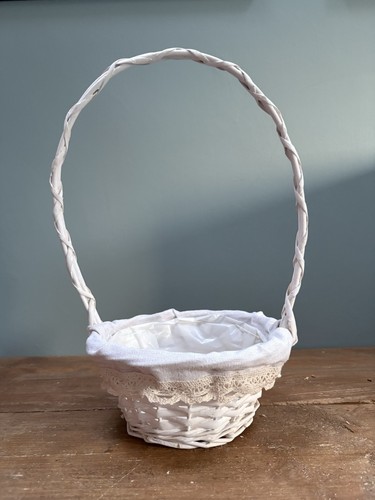 Bridesmaid basket flower girl - basket,