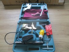 Makita Electric Power Planer model 1923H 110v with Dust Bag, guide, Tools & Case