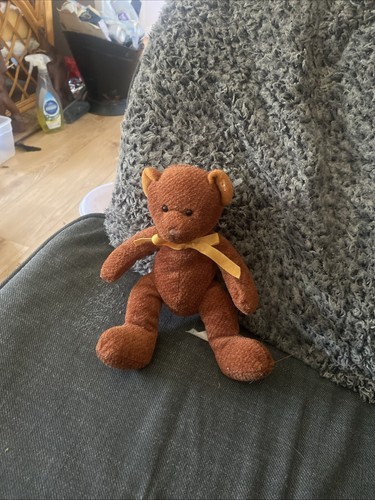 Orange plush teddy bear styled - orange,