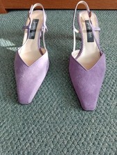 Jacques Vert Purple Slingback Shoes 4