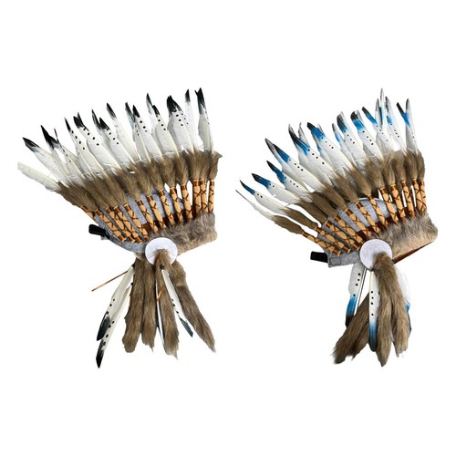 Artificial feather headdress - artificial,
