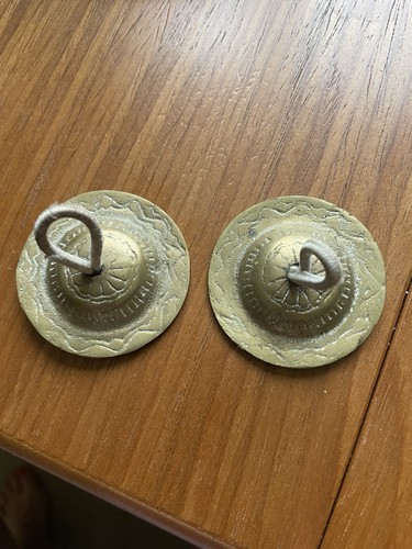 Brass vintage tingsha - vintage, bells
