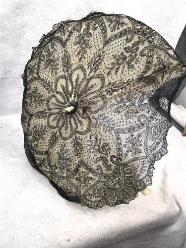 Antique parasol folding white - parasol,